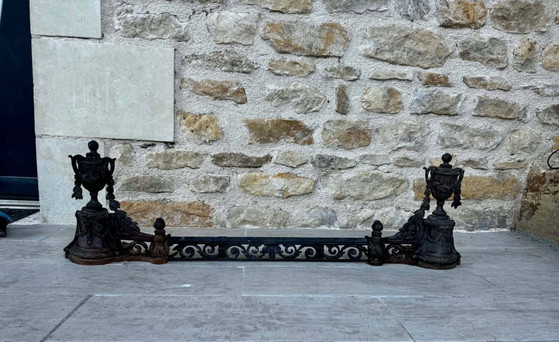 Grande garniture de cheminée d'époque Napoléon III. – Objets déco, Cast Iron (photo 6 of 8)