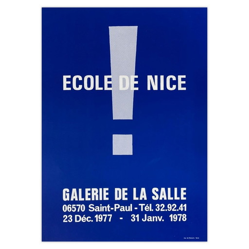 Colectivo - ¡Escuela de Carteles Tipográficos de Niza! - Galería Alexandre De La Salle 1 – posters, Paper