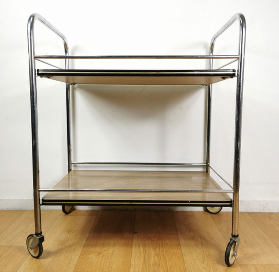 Image 1 of Vintage serving trolley, trolley, drinks trolley, sixties plant table