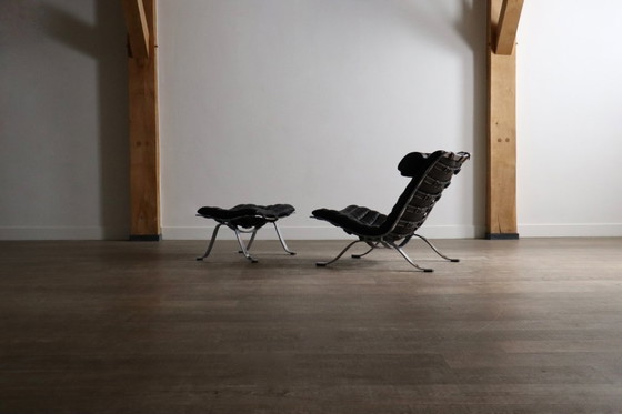 Image 1 of Arne Norell Ari lounge chair with Ottoman Sweden 1966