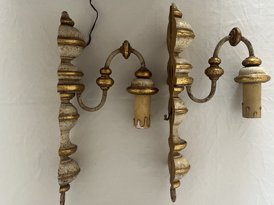 Image 1 of Antique pair of wall lamps from the 1800s