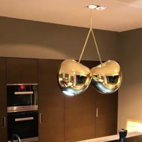 Cherry lamp metal finish pendant lamp Qeeboo