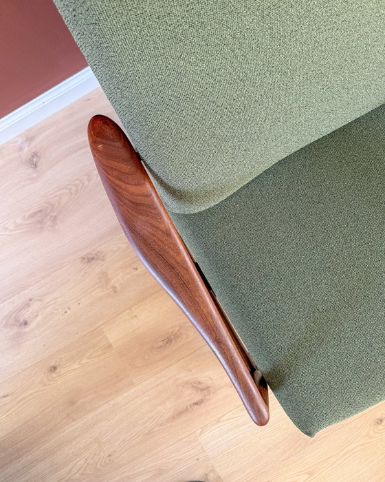 Poltrona reclinabile vintage – Poltrone, Textile, Wood (photo 13 of 14)