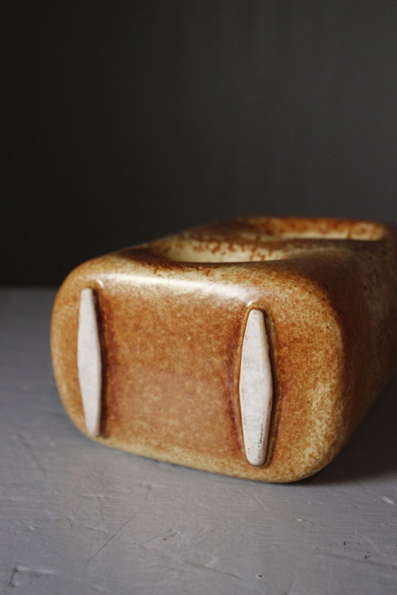 Image 1 of Roberto Rigon & Bertoncello Ceramiche - Openwork vase, Italian design, 1970s
