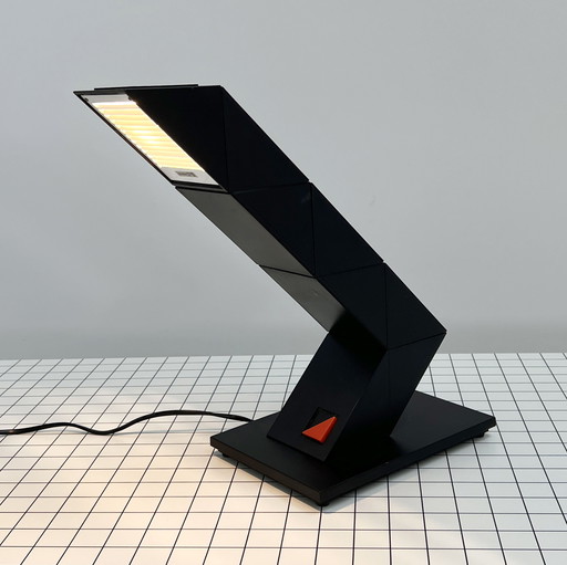 Zick-Zack-Schreibtischlampe von Chan Shui für Z-Lite, 1980er Jahre