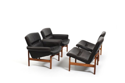 Poltrone di Sven Ellekær per Søren Willadsen, anni '60, set di 4