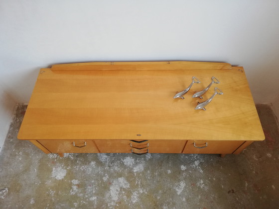 Image 1 of Luxe Mid Century Vintage Lowboard Dressoir TV-meubel Platenspeler-meubel