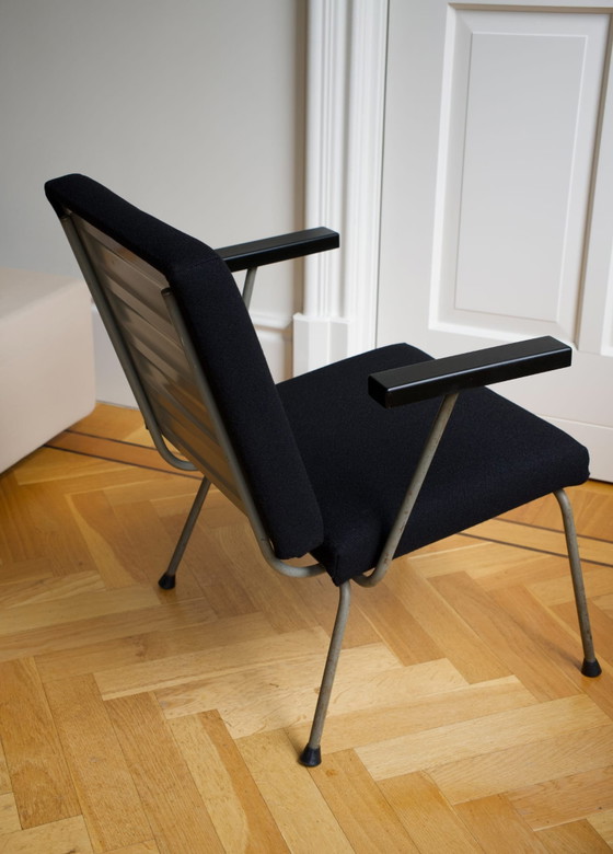 2x Gispen 1401 Fauteuil | Wim Rietveld | 1954 – Wool (photo 5 of 5)