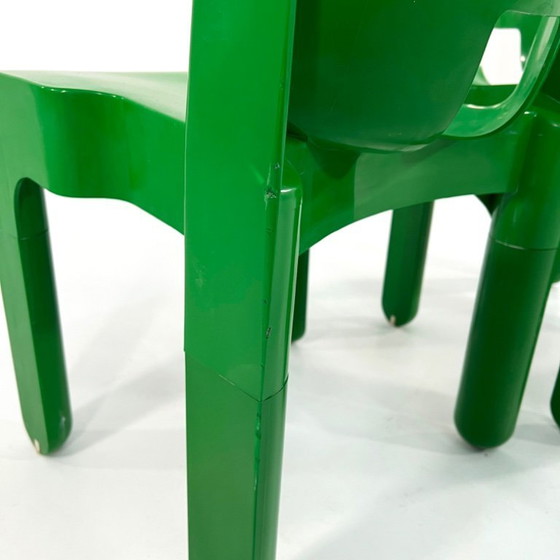Image 1 of Sedia Universale modello 4868 verde di Joe Colombo per Kartell, anni '70