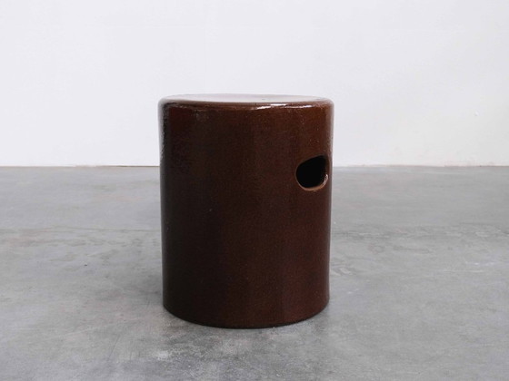 Vintage "Lebrun" Ceramic Stool (photo 6 of 6)