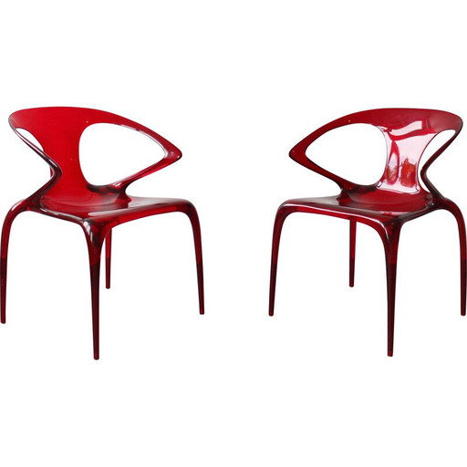 Ein Paar Ava-Stühle aus Polyamid von Song Wen Zhong für Roche Bobois