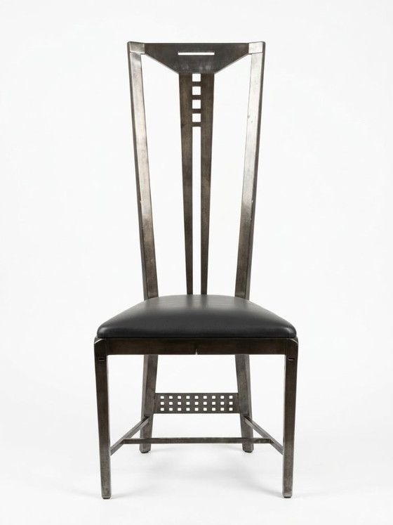 6 Sedie da pranzo Giorgetti – Wood, Leather (photo 2 of 5)