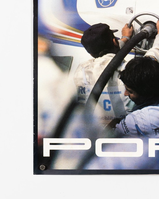 Image 1 of 24 Stunden Le Mans 82 – 1982 – Original Vintage Motorsport Poster by Erich Strenger – Porsche 956 Group C Racing – 102x76 cm