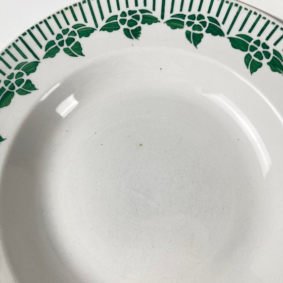 Image 1 of Set van 4 "Pedro" soepborden, Sarreguemines, eerste helft van de 20e eeuw.