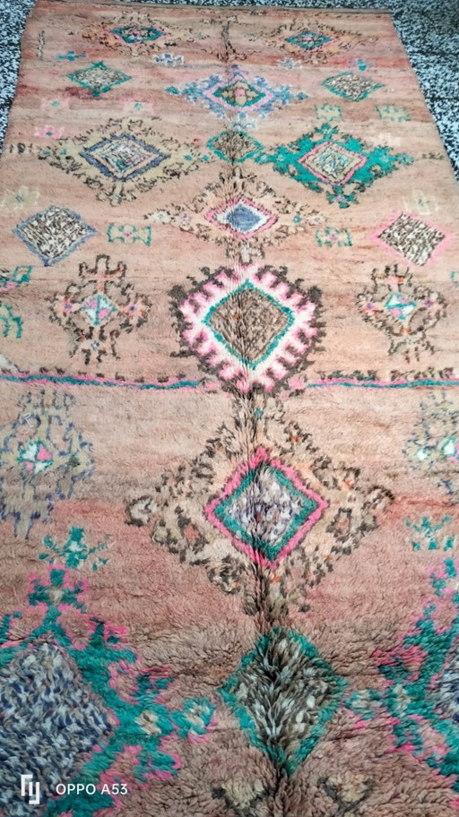 Tappeto berbero in lana annodato a mano 360x155cm