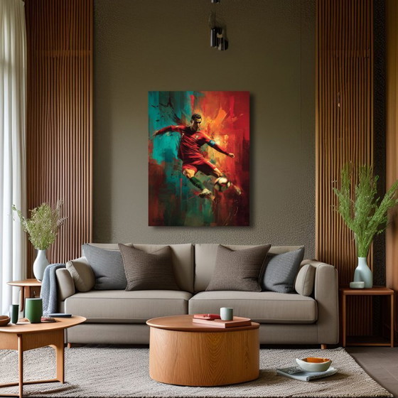 Image 1 of Alberto RICARDO - Cristiano Ronaldo 5 - Artist canvas