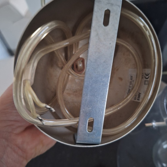 Image 1 of Lámpara colgante de cristal Steinhauer con sistema de suspensión de acero inoxidable