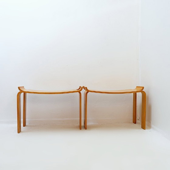 Image 1 of  Coppia di sgabelli 'Museum' di Sven Kai-Larsen per Ströms Möbler - Svezia 1963