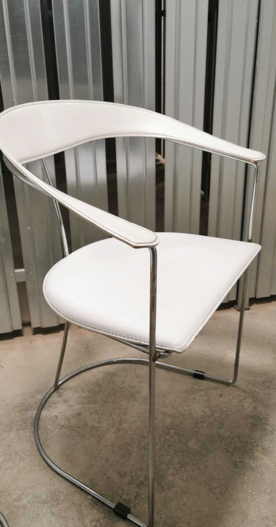 Image 1 of Sillas Canasta Arrben Italia años 60 - cuero natural