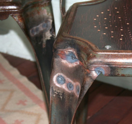 Image 1 of 4 sillas Fibrocit restauradas