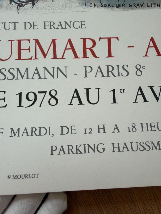 Image 1 of Marc Chagall (1887–1985), La Ruche et Montparnasse Exhibition Poster (1979, Musée Jacquemart-André), Printed in France