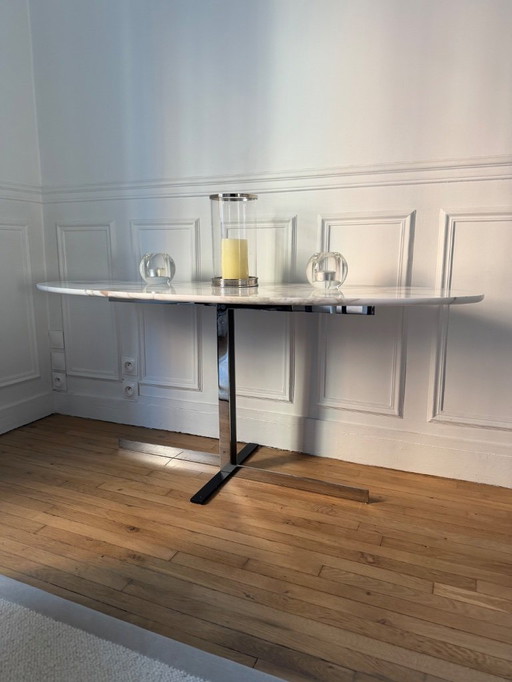 MINOTTI - Catlin Console Rodolfo Dordoni Arabescato Purple Marble - L 150 cm