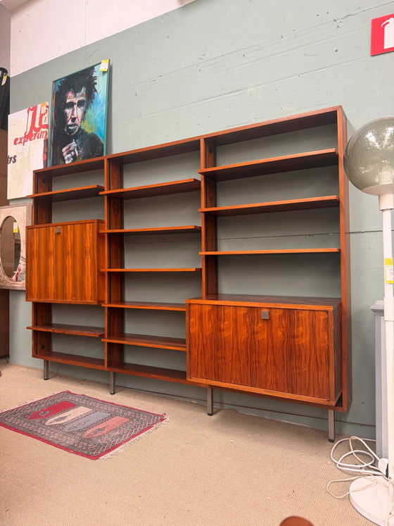 Image 1 of Alfred Hendrickx voor Belform Wandmeubel – Modulair planken systeem van palissanderhout