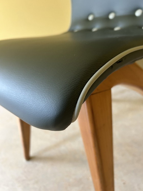 Image 1 of 6 sedie Swing Chair di design – G.J. van Os | Design olandese di metà secolo