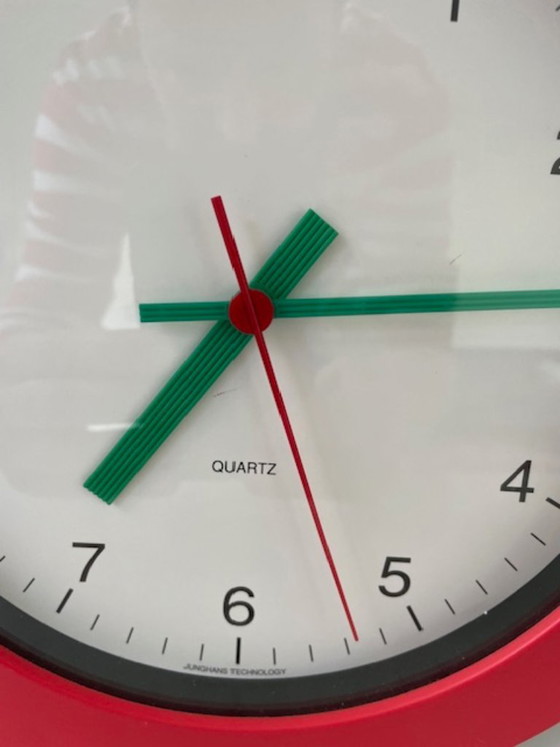 Image 1 of Junghans Memphis style wandklok – postmodern design