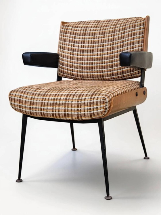 Poltrona moderna Marcom 704, anni '60 – Richard, Poltrone, Wood, Metal (photo 2 of 13)