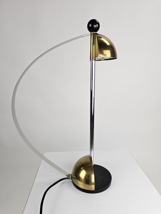 Table lamp attributed to Magis brass