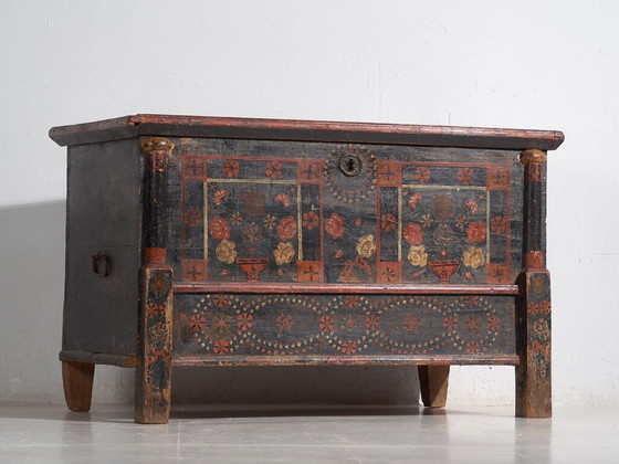 Antique painted chest (c.1870) #28 – Chest of drawers (photo 11 of 40)