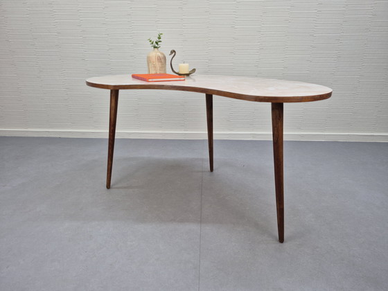 Image 1 of Vintage 1950s, 1960s Mid-Century coffee table/kidney table.