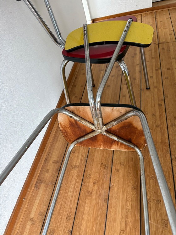Image 1 of Chaises de cuisine en Formica, lot de 2