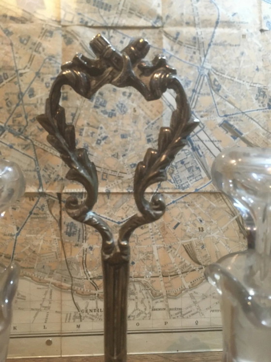 Set olio e aceto in argento e cristallo – Accessori da tavola, Crystal, Silver, Vintage (photo 9 of 11)