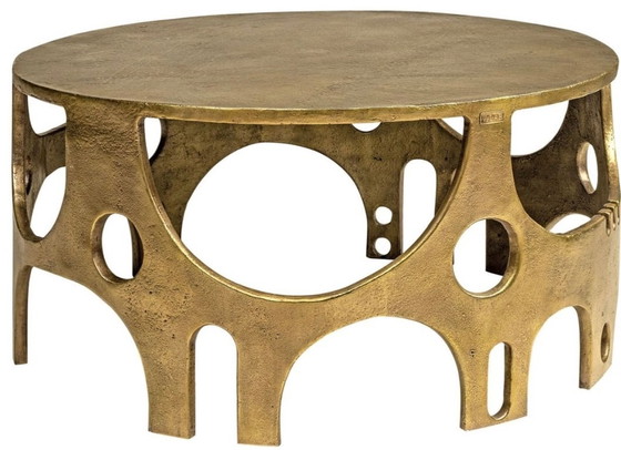 Image 1 of VLAB Brutalist table, bronze finish