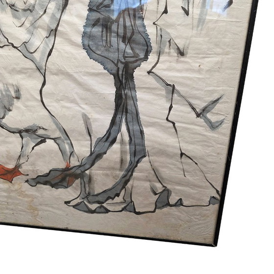 Image 1 of Chinees schilderij met Zhong Kui, Fan Zeng 2e helft 20e eeuw