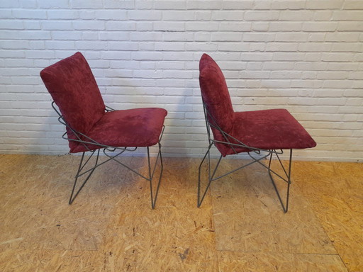 Paar SOF SOF  eetkamerstoelen Enzo Mari