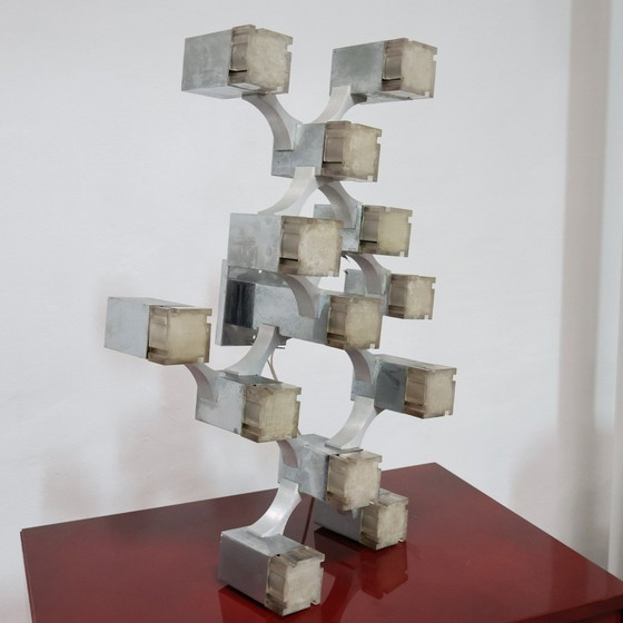 Image 1 of Sciolari Cubic pendant lamp, 1970s design