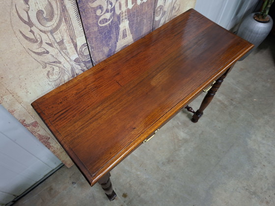 Image 1 of Klassieke Engelse sidetable, wandconsole haltafel afm. 95x38cm en 82cm hoog.  
