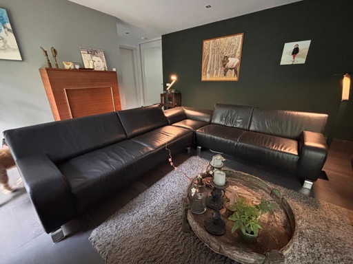 Leonie B-Flat Ecksofa, schwarzes Leder – Leolux, hoekbanken, Leather (photo 2 of 5)