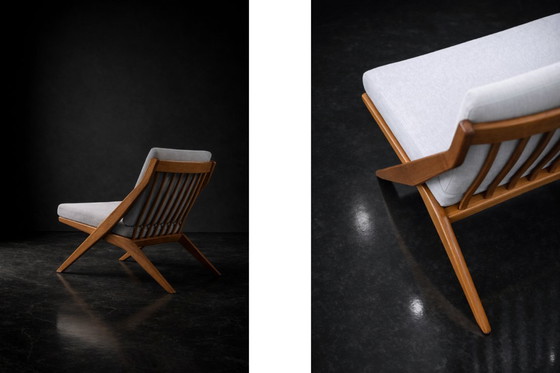 Image 1 of Chaises ciseaux suédoises vintage du milieu du XXe siècle, par Folke Ohlsson pour Bodafors, lot de 2, années 1960