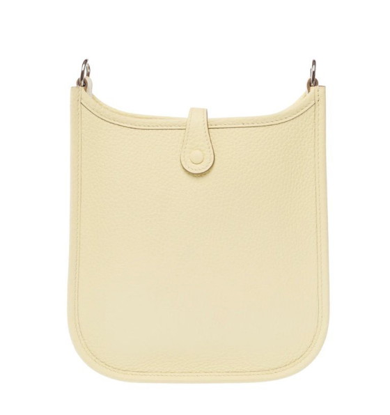 Image 1 of Sac HERMES Mini Evelyne en Cuir Jaune - 103473 Prix soldé