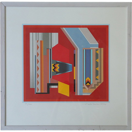 Dipinto vintage di Peder Duke, 1992