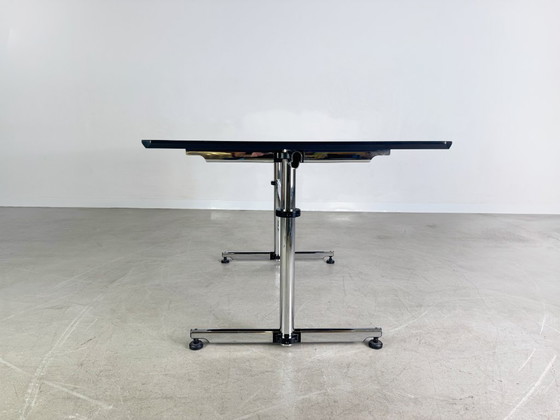 Image 1 of 25x Original USM Haller desk Kitos M Plus black oak