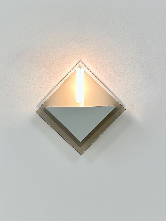 Image 1 of Coppia di applique vintage Verre Lumière Studio, modello 20623, Francia, 1980