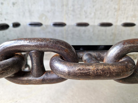 Image 1 of Brutalist Chain Coffee Table, 1970s