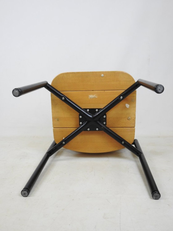 Image 1 of 6 Vintage Martin Stoll Scandinavian Chairs, 1960s/70s, Beige with Black Legs