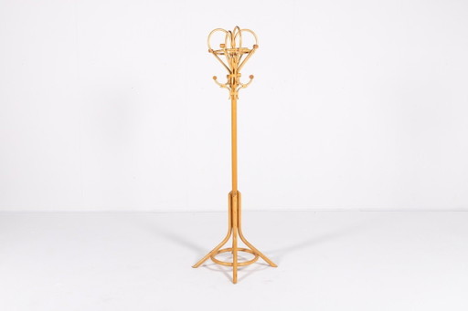 Italian Bamboo-Rattan coat hanger, 1980’s