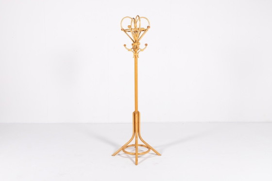 Image 1 of Italian Bamboo-Rattan coat hanger, 1980’s